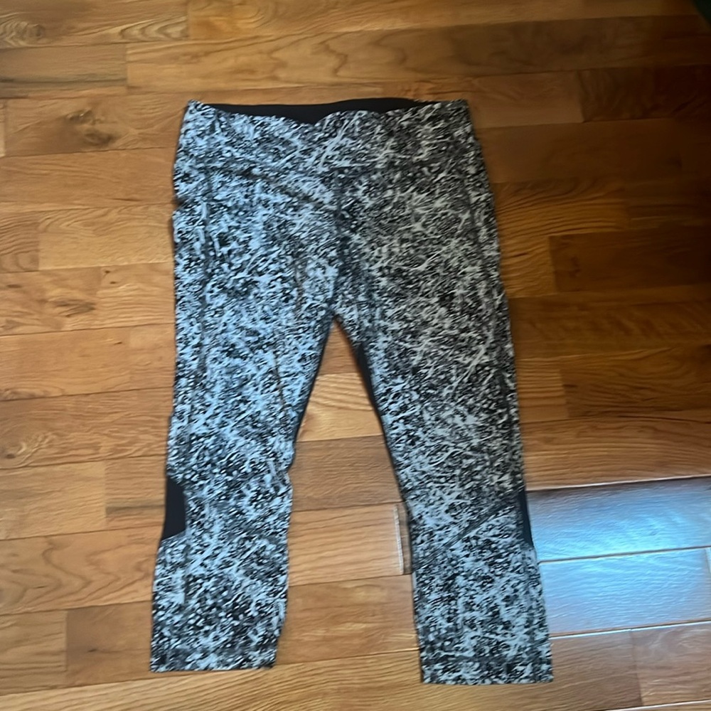 Lululemon Pace Rival Crop Paint Splash Leggings